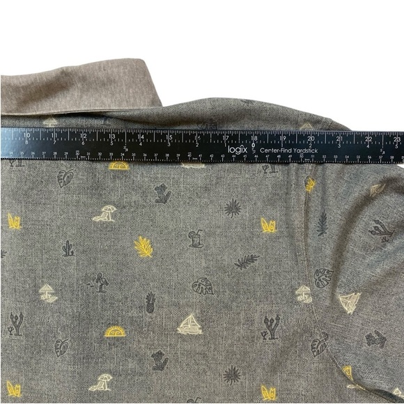 COLUMBIA Omni-Wick Advanced Evaporation Polo Shirt Men's XXL Gray All Over Print - Picture 7 of 12